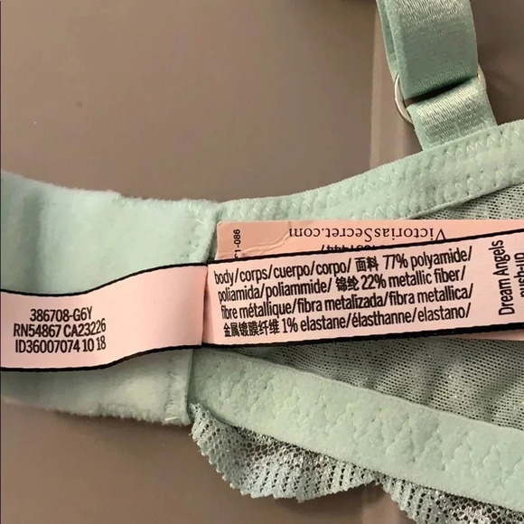 Victoria’s Secret Dream Angel Push Up Bra Sequin Straps NWT - Picture 8 of 11